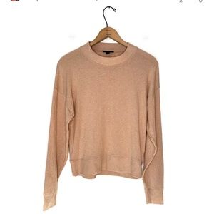J. Crew Mockneck Pullover Sweater Tan